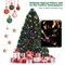 Costway Pre-Lit Fiber Optic Artificial PVC Christmas Tree Metal 5Ft